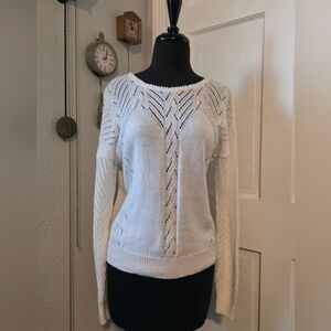 Vintage 70s Cream Knit Sweater
